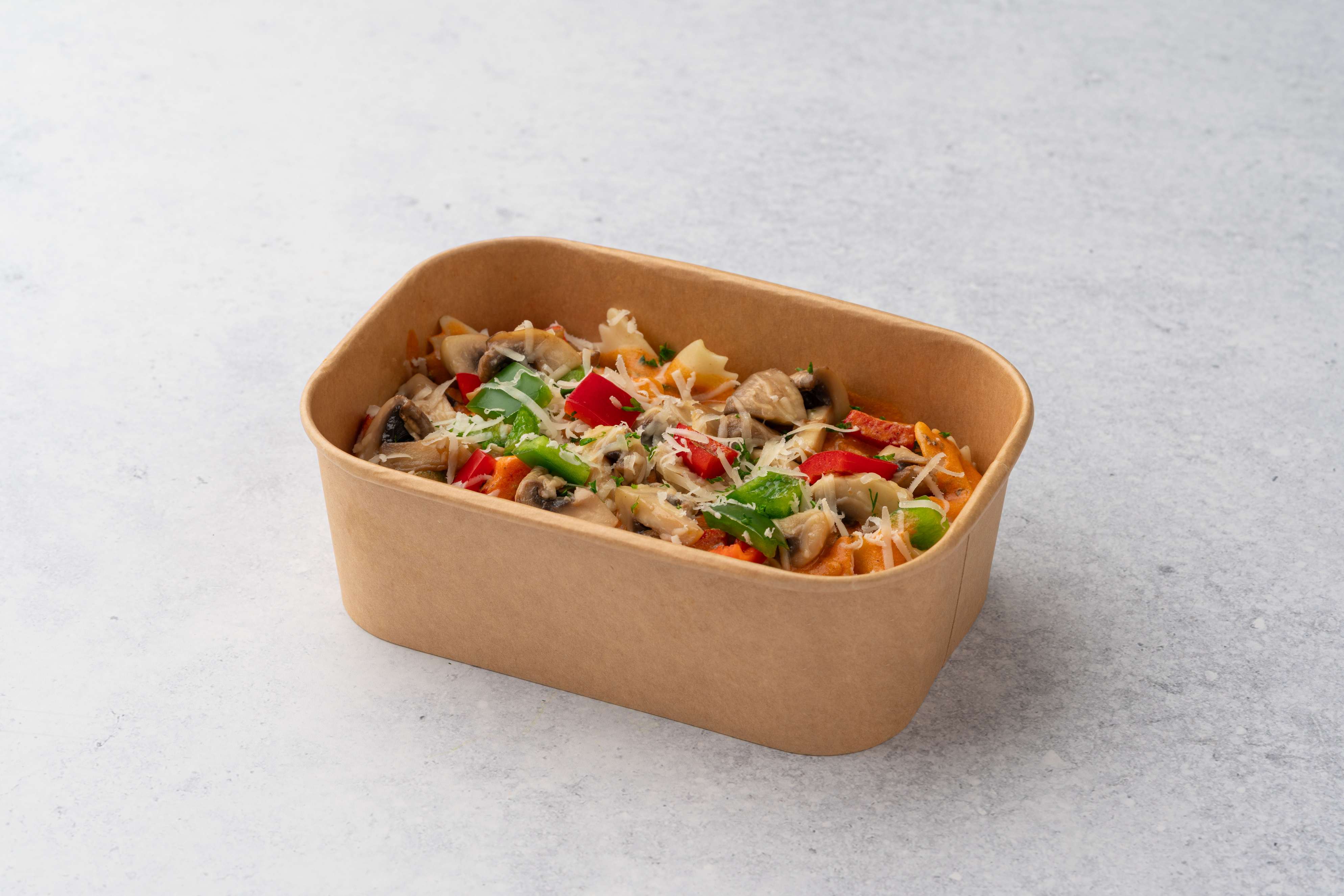 Creamy Vegan Fajita Pasta Red Pepper Mushroom And Spinach